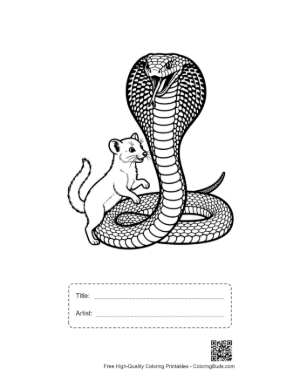 Thumbnail: Cobra and Ferret Companions Printable with Title and Artist Box