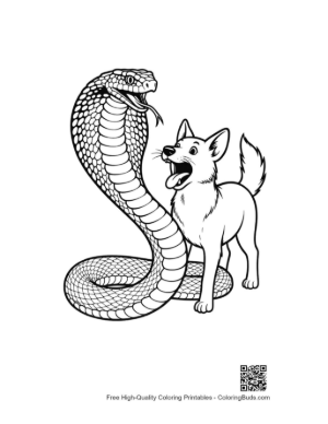 Thumbnail: Cobra Confronting Playful Dog