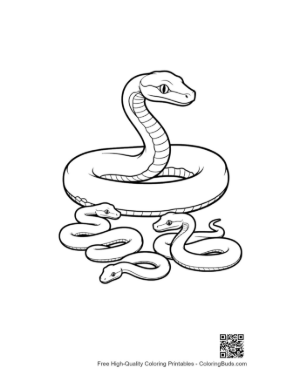 Thumbnail: Playful Python Family Lounging on Inner Tube