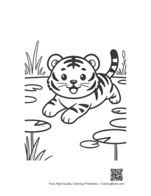 Thumbnail: Bengal Tiger Coloring Page Printable