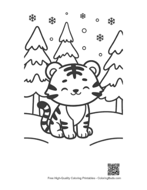 Thumbnail: Bengal Tiger Coloring Page Printable