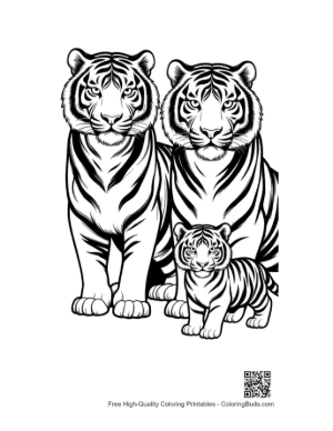 Thumbnail: Bengal Tiger Family Portrait