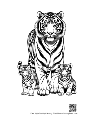 Thumbnail: Siberian Tiger Mother with Cubs