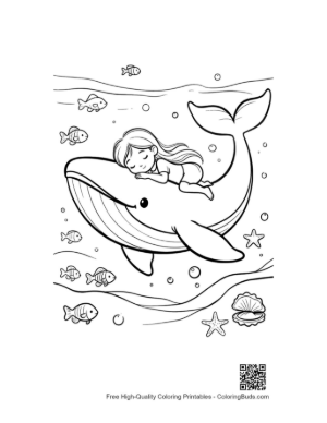 Thumbnail: Cute Blue Whale Printable