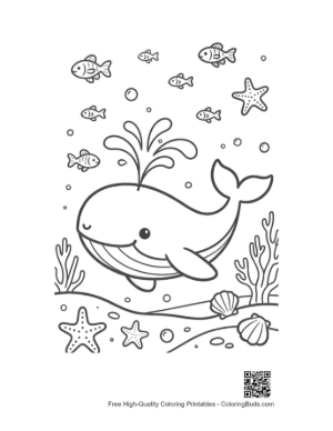 Thumbnail: Free Blue Whale Printable