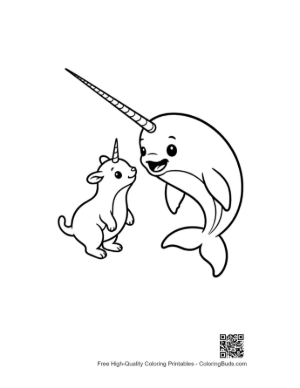 Thumbnail: Cute Narwhal and Baby Goat Friendship