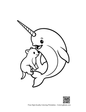 Thumbnail: Narwhal Hugging Cute Otter Baby