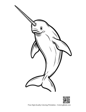 Thumbnail: Playful Narwhal Leaping with Long Tusk