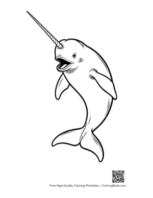 Thumbnail: Playful Narwhal with Long Tusk