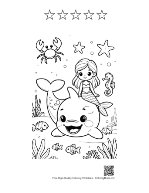 Thumbnail: Orca Printable and 5 Star Outline