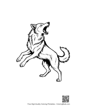 Thumbnail: Howling Wolf in Fierce Cry