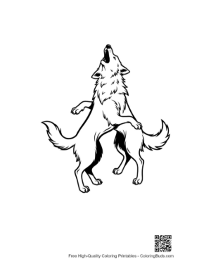 Thumbnail: Howling Wolf Silhouette