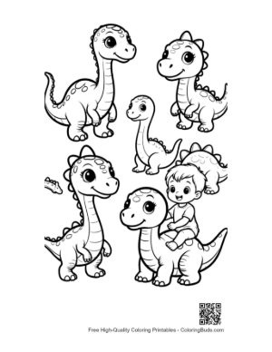 Thumbnail: Cute Baby Dinos Playing with a Boy