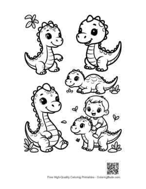 Thumbnail: Cute Baby Dinosaurs Playing Joyfully