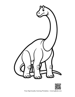 Thumbnail: Happy Brachiosaurus Sitting Tall
