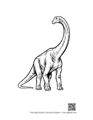 Thumbnail: Majestic Brachiosaurus Standing Tall Printable