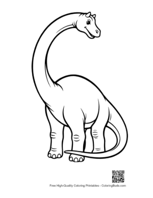 Thumbnail: Smiling Cartoon Brachiosaurus