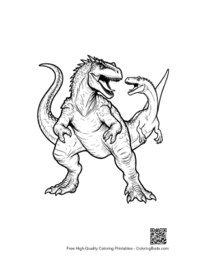 Thumbnail: Armored Stegosaurus Roaring with Calf