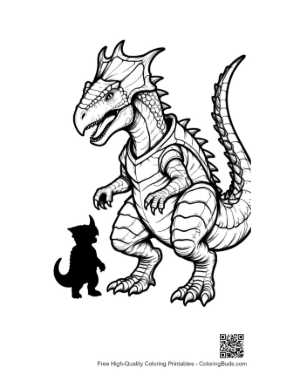 Thumbnail: Giant Armored Stegosaurus Guards Baby Dino