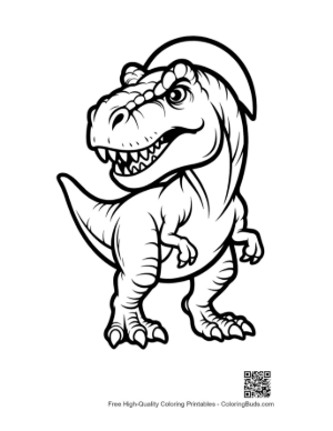 Thumbnail: Grinning T-Rex in Backward Cap