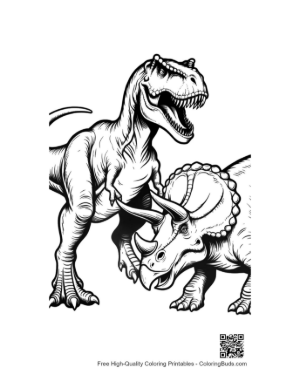 Thumbnail: T-Rex vs Triceratops Clash