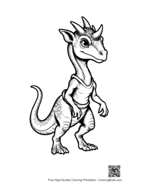 Thumbnail: Cute Baby Triceratops Standing Playfully