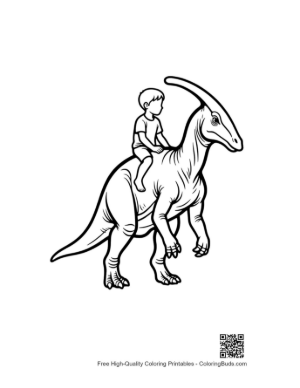 Thumbnail: Boy Riding Friendly Parasaurolophus