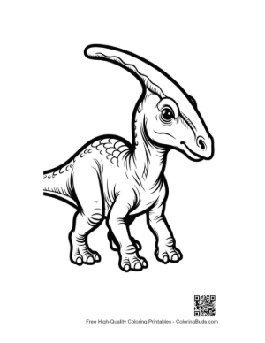 Thumbnail: Cute Baby Parasaurolophus Standing Alertly