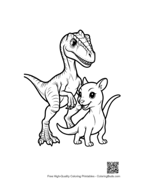Thumbnail: Friendly Velociraptor and Cute Puppy