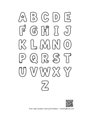 Thumbnail: English Alphabet Coloring Book PDF Free Download Printable