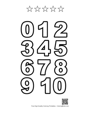 Thumbnail: Color by Number Pages Printable Printable and 5 Star Outline