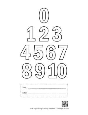 Thumbnail: Colour by Number Pictures to Print Printable with Title and Artist Box