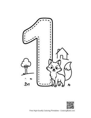 Thumbnail: Easy Numbers 1-10 for Kids Printable