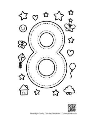 Thumbnail: Free Number 1-10 Coloring Page Printable