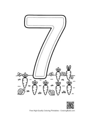 Thumbnail: Number 1-10 to Color Printable