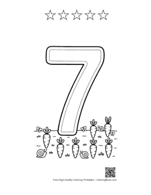 Thumbnail: Number 1-10 to Color Printable and 5 Star Outline