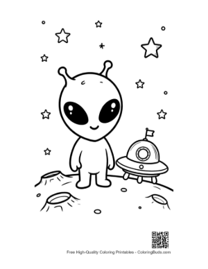 Thumbnail: Easy Little Green Man Printable