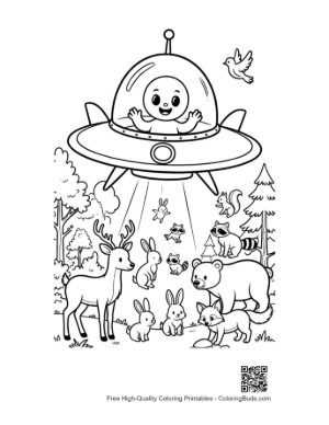 Thumbnail: Sci-Fi Alien Adventure in the Woods Printable