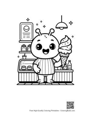 Thumbnail: Sweet Tooth Alien at Dessert Parlor Printable