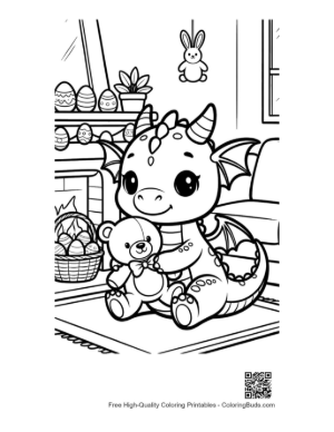 Thumbnail: Download Baby Dragon for Kids Printable
