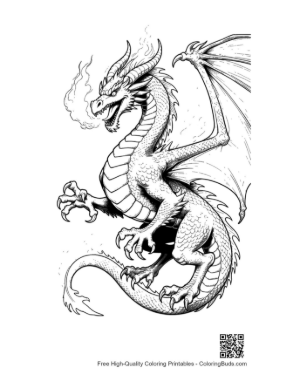Thumbnail: Fierce Fire Dragon Roaring in Flight