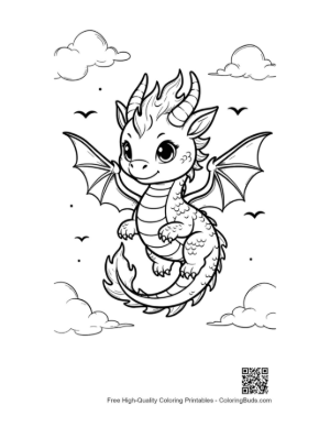Thumbnail: Fire Dragon Printable