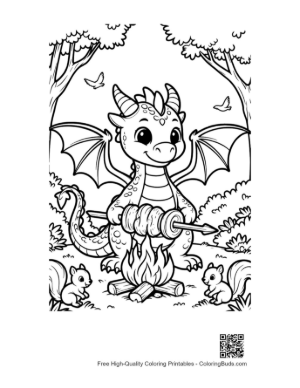 Thumbnail: Free Fire Dragon Printable