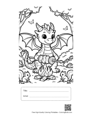 Thumbnail: Free Fire Dragon Printable with Title and Artist Box