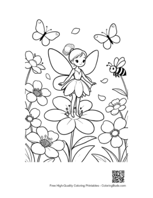 Thumbnail: Cute Garden Fairy Printable