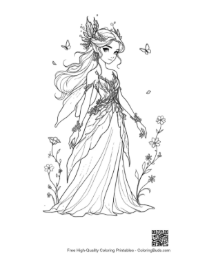 Thumbnail: Garden Fairy in Leafy Gown