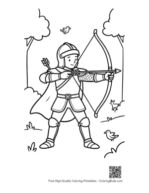 Thumbnail: Free Medieval Knight for Kids Printable