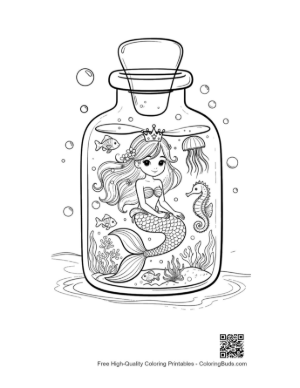 Thumbnail: Cute Mermaid Princess Printable