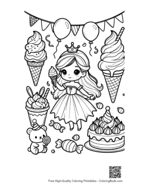Thumbnail: Cute Ice Princess Printable