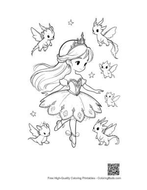 Thumbnail: Download Ballerina Princess Printable